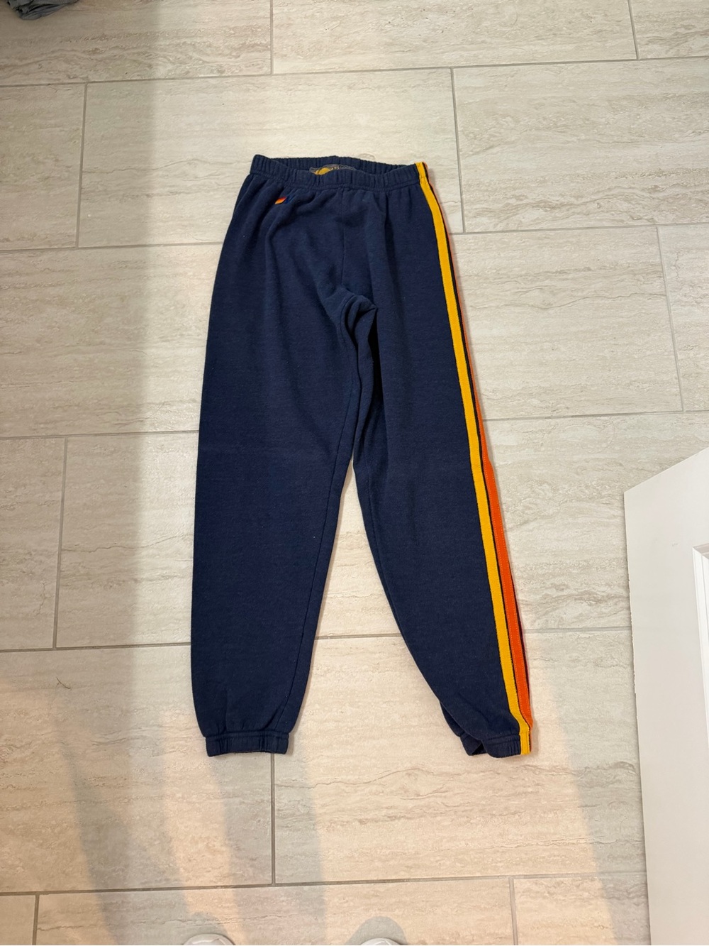 5 Stripe Aviator Nation Sweatpants - Navy